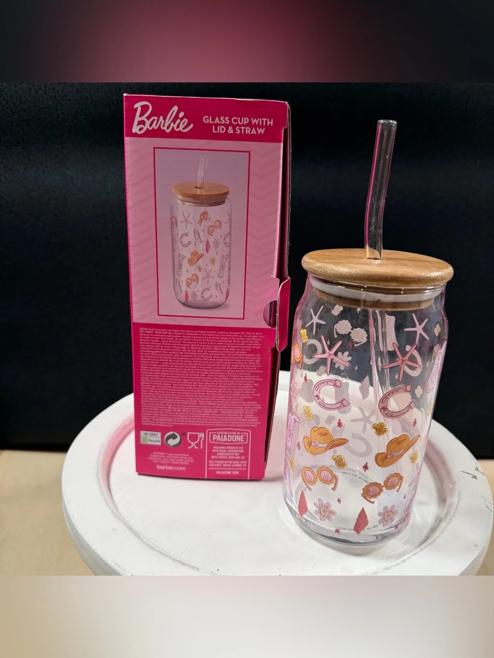 Barbie clear glass